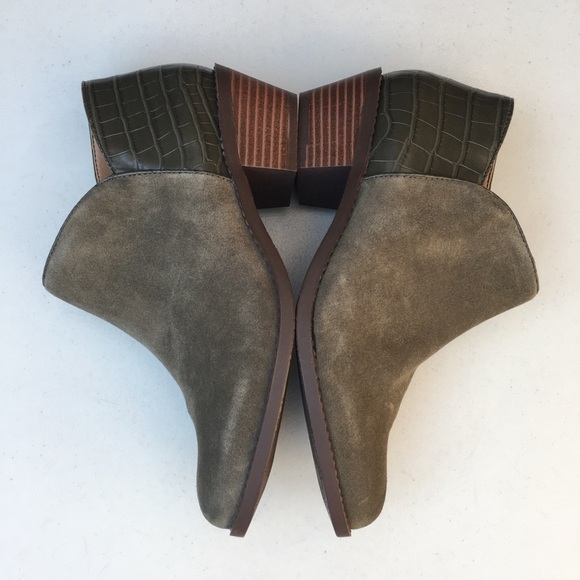 Vionic Marissa Ankle Boots Olive Green - Picture 6 of 8